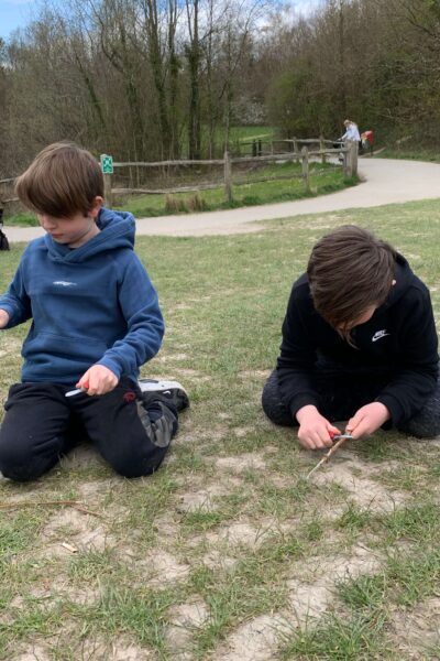 whittling with kids