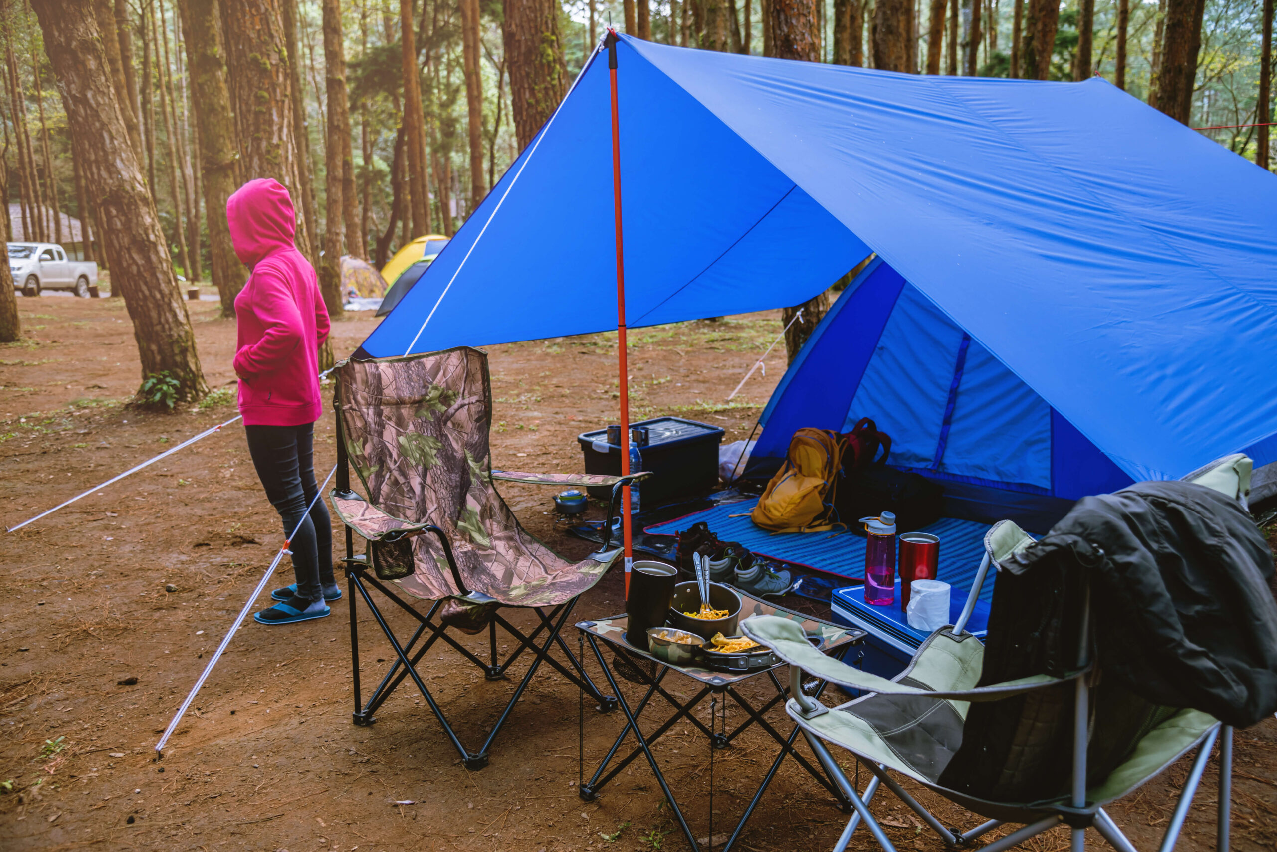 tips for camping in the rain